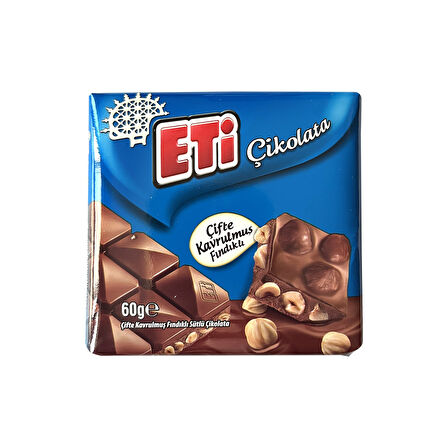 Eti Çikolata Sütlü - Fındıklı - Karam Bitter 60 gr 10 Adet 3 lü Karma Paket