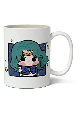 Sailor Moon Sailor Neptune Avatar Anime Temalı Beyaz Kupa Bardak Sevgiliye Arkadaşa Hediye
