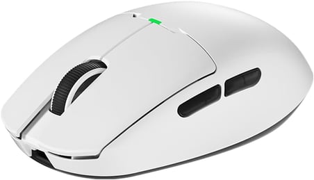 GM80 PLUS Beyaz Kablosuz Gaming Mouse - 12000 DPI, PAW3311 Sensör, 3 Modlu Bağlantı (USB, 2.4G, Bluetooth), Ultra Hafif 52.2g