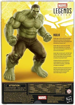 Marvel Legends Serisi Hulk, Örümcek Adam Günü Koleksiyonluk 15 cm Aksiyon Figür Seti