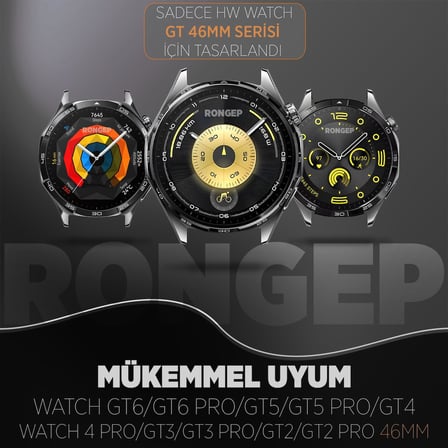 Huawei ile Uyumlu Fabric Loop 22mm Kordon GT6/GT6 Pro/GT5/GT5 Pro/GT4/GT3/GT3 Pro 46mm için Cırt Cırt Tasarım Yumuşak ve Konforlu GT6 Kordon Rahat Yapılı Terletmeyen GT6 Kayış