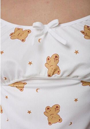 Kadın Gecelik Pijama Elbise 