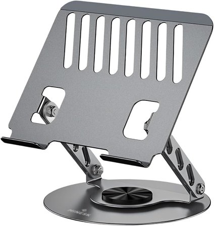 Macbook ve Laptop Standı 360 Derece Dönebilen Boyutu Ayarlanabilir Alüminyum Alaşım Ergonomik Tasarım Bilgisayar Tutucu (Bilgisayar Standı)