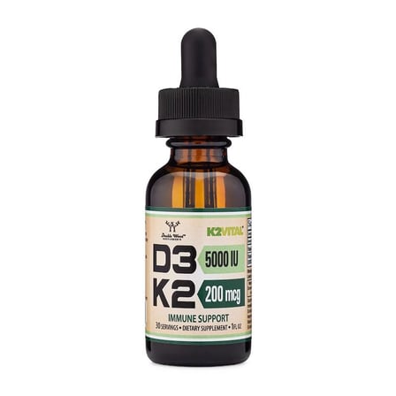 Vitamin D3 & K2 5000 IU 200 mcg & with MCT oil 30 Servis 1 fl. oz .