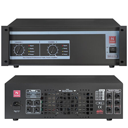 NIWORK NPA-2250 Power Anfi 2X350 Watt 220V Trafolu