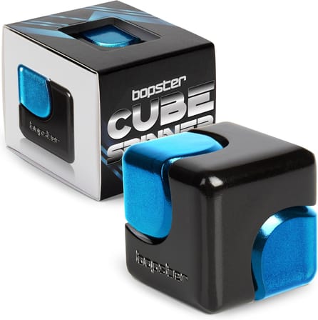 Fidget Oyuncak Fidget Spinner Metal Anonize El Spinner Masaüstü Oyuncakları Stres Önleyici Yetişkinler ve Çocuklar Duyusal Otizm DEHB Add - Siyah/Mavi