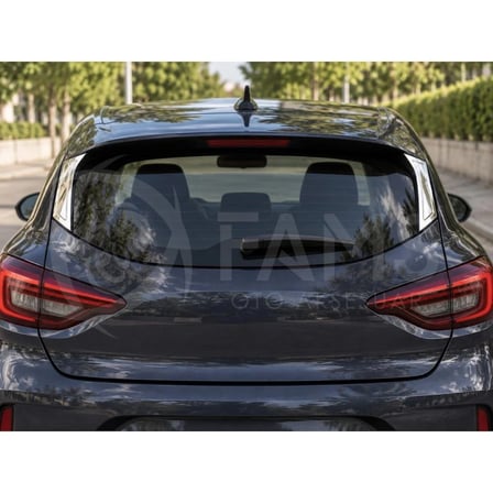 Renault Clio 5 Krom Arka Cam Yan Kelebek 2019-2025 arası 2 Parça P. Çelik