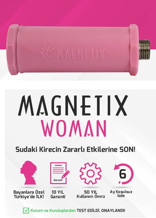 Magnetix Banyo Kireç Kırıcı 1/2 Duş Bataryası Modeli - Kireç Önleyici Duş Başlığı