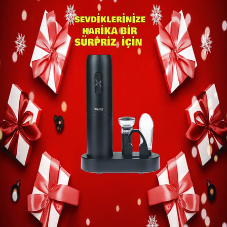 Şarjlı Otomatik Şarap Açacağı Tirbuşon Seti