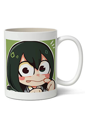 My Hero Academia Tsuyu Avatar Anime Temalı Beyaz Kupa Bardak Sevgiliye Arkadaşa Hediye