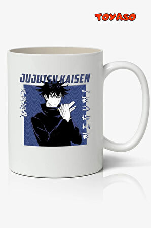 Jujutsu Kaisen Megumi Fushiguro Anime Kişiye Özel Temalı Kupa Bardak Sevgiliye Arkadaşa Hediye