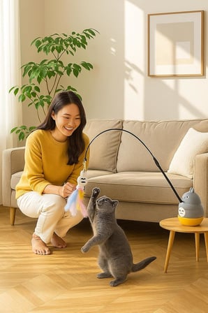 Busstier Kedi Oyun Oltası (Standart, Balıkçı)