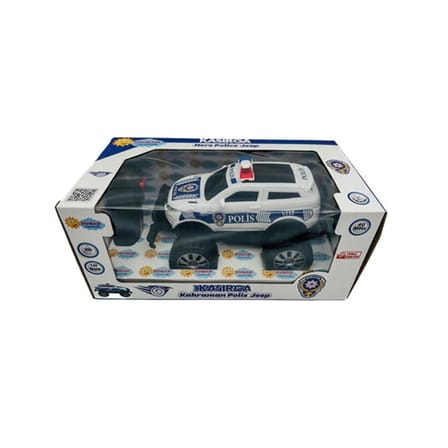 Çift fonksiyonlu uzaktan kumandalı polis arabası