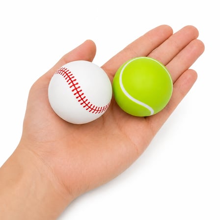 Jooko Mini Beyzbol & Tenis Zıplayan Top 2’li Set – 6 cm Kauçuk Oyuncak Top