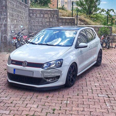 Vw Polo Mk5 6R-6C 2009-2017 Uyumlu Üniversal Astra H lip Esnek Ön Lip 2 Parça Tampon Altı Dil Karlık Ön Ek