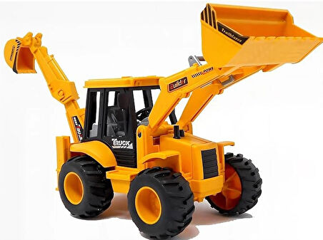 2'si 1 Arada Buldozer + Ekskavatör Kamyonu