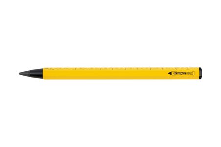 CONSTRUCTION ENDLESS – PEN20/YE – sürdürülebilir sonsuz yazma ucu ile çoklu görev kurşun kalem (yakl. 20km çalışma uzunluğu) – Santimetre/inç cetvel, 1:20/1:50 Skala – sarı – -Orijinal