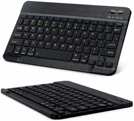 Bluetooth Klavye, Taşınabilir Mini Klavye, Windows, Android, İOS, Tablet ve TV Uyumlu Bluetooth Klavye, Ergonomik İnce Tuş Tasarımı, Dayanıklı ve Uzun Pil Ömrü, Pratik Yapı, (78 Adet Tuş)