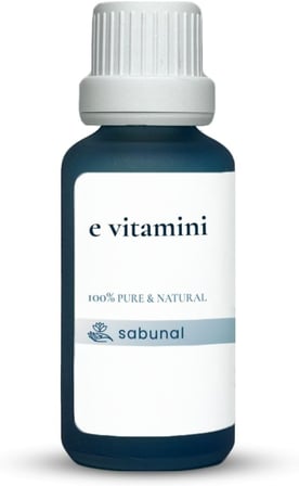 E Vitamini 30 ml - Saç ve Cilt Bakımı İçin, Yaşlanma Karşıtı Doğal Vitamin