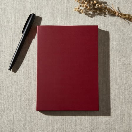 Kareli Not Defteri – 64 Yaprak, 90 gr Ivory Kağıt, Amerikan Ciltli Not Defteri, Ofis ve Günlük Kullanım İçin İdeal (Bordo, A5 (14,8cm x 21cm))