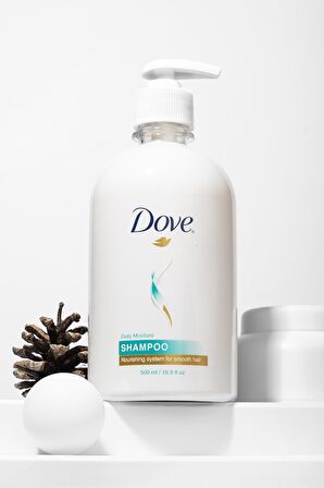 Dove Nemlendirici Şampuan 500 ml + Saç Kremi 500 ml + Vücut Losyonu 500 ml + El Sabunu 500 ml