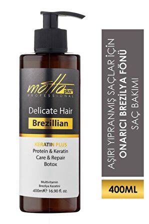 Motto Plus 2 Li Brezilya Fönü Şampuan+ Keratin 400ml Bakım Seti 