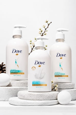 Dove Günlük Nemlendirici 3 Lü Bakım Seti - Şampuan + Saç Kremi + El Sabunu 500 ml