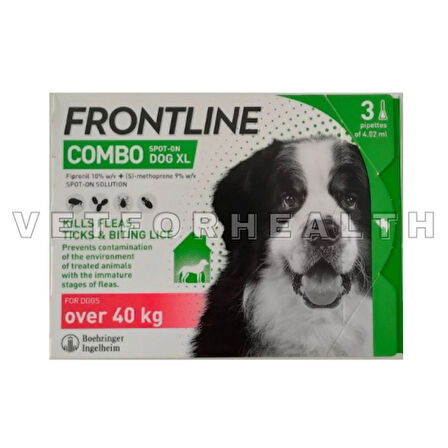 Frontline Combo 40kg üzeri Köpek 3 Pipet SKT:06.2025