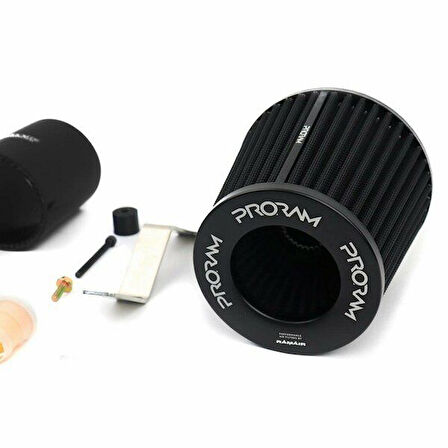Volkswagen Golf Mk7 TDi 2013-2020 Uyumlu 80mm MAF Sensörlü ProRam Performans Emme (Intake) Filtre Kiti - Darkside