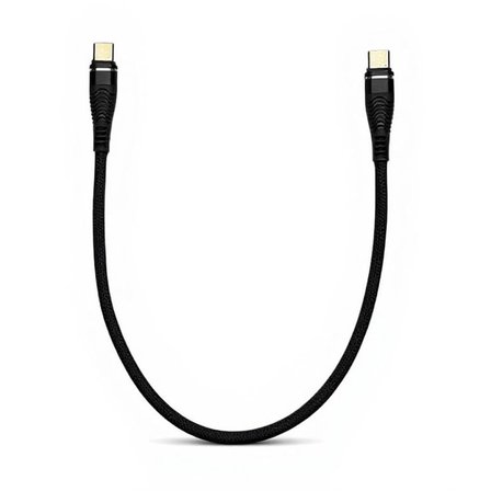 Type-C to Type-C Kablo 30 cm – 60W Hızlı Şarj ve 5Gbps Veri Aktarımı | Dayanıklı Örgü Kaplama, Kısa Taşınabilir Tasarım, Telefon, Tablet ve Laptop Uyumlu | ZR876