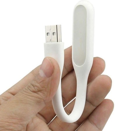 Usb Led Lamba 15cm Beyaz Renk Işık Portatif Taşınabilir Gece Lambası Masa Aydınlatma Kamp Bilgisayar Laptop Powerbank Adaptör Araba