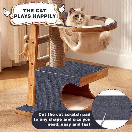 200 cm kedi tırmalama halısı, koyu gri, kedi tırmalama tahtası, çizilmeye karşı koruma, kanepe, kedi tırmalama matı, kendinden yapışkanlı, kedi kedi korumalı, kanepe, sandalye, zemin ve diğer