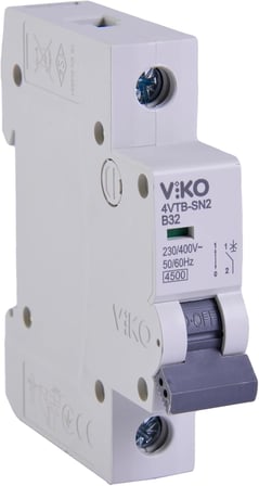 4VTB-1B32 Otomatik Sigorta 4,5kA B Tipi 1 Kutup 32A
