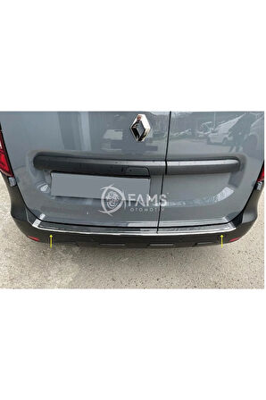 Renault Express Krom Arka Tampon Üstü Koruma 2021> Paslanmaz Çelik