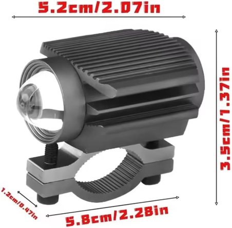 Motosiklet Sis Led Beyaz ve Sarı ışık (2 Adet Led, 1 Adet Anahtar)