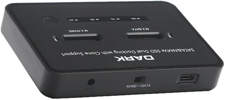 M.2 NVMe &amp; SATA SSD Klon Destekli Disk İstasyonu (DK-AC-DSDM2C)