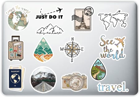 Art Sanat Temalı Dekoratif Laptop Notebook Tablet Telefon Sticker Set 016