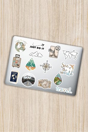 Art Sanat Temalı Dekoratif Laptop Notebook Tablet Telefon Sticker Set 016