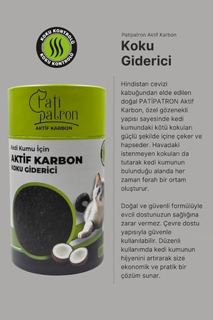 Aktif Karbon Granül 500 GR – Kedi Kumu Koku Giderici ve Önleyici | Doğal Koku Hapseden Granül