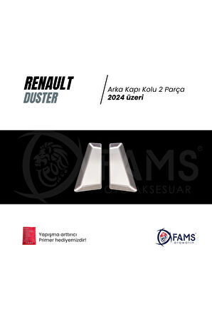 Renault Duster 2024 Üzeri Için Krom Arka Kapı Kolu 2 Kapı Paslanmaz Çelik