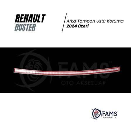Renault Duster 2024 Krom Arka Tampon Koruma  P.Çelik