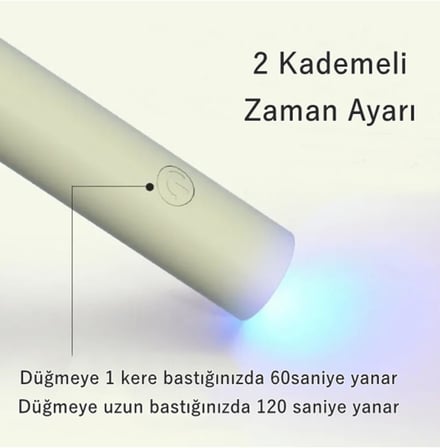 Uv Kalıcı Oje Jel Tırnak Kurutucu Epoksi Kurutucu Fototerapi Makinesi USB Kablolu Slim Su Yeşili
