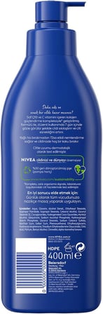 NIVEA Sıkılaştırıcı Vücut Sütü 400 ml,7 Günde Sıkılaştırıcı,72 Saat Nemlendirici,C Vitamini,Kolajen,Kuru Cilt