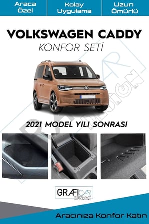 Volkswagen Caddy 2021+ Konfor Seti/Saklama Alanları Kumaş Kaplama-Ses İzolasyon Ses Giderici Amaçli Ürün