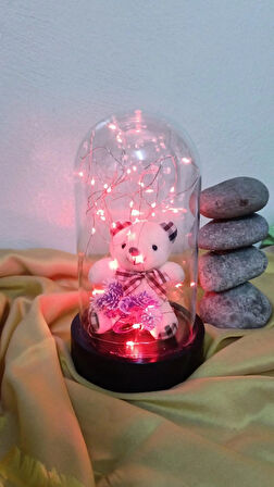 fanusta ayıcık led ışık 3 farlı tonda  