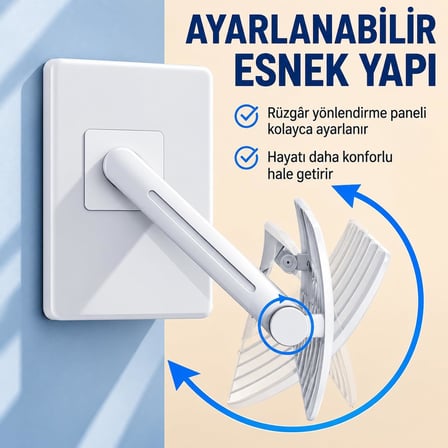 Klima Rüzgar Yönlendirici Deflektör – Ayarlanabilir Klima Hava Yönlendirici Panel, Delmesiz Kurulum, Klima Üfleme Önleyici, Klima Hava Dağıtıcı, Split Klima Aparatı,