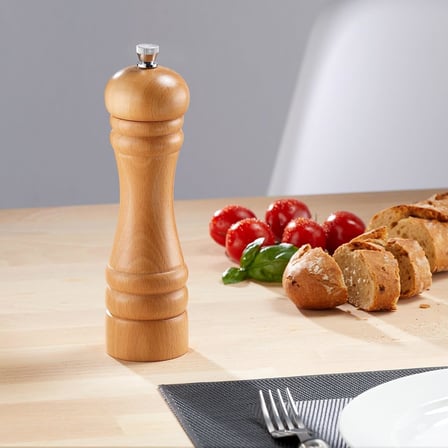 Orret Home Ahşap Karabiber Değirmeni: Manuel Tuz Öğütücü, Doldurulabilir Çalkalayıcı, Baharat Pişirme ve Servis İçin Ideal (14 Cm)