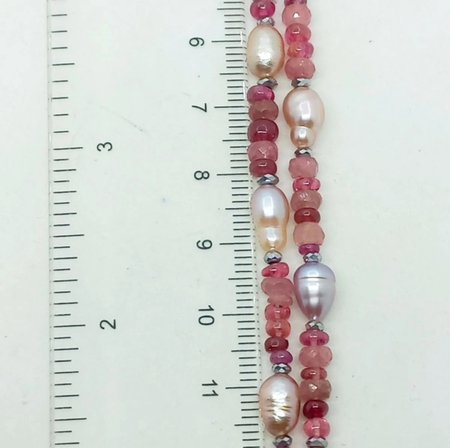 2846 Yakut Spinel Hematit el yapımı çelik aparatlı kolye