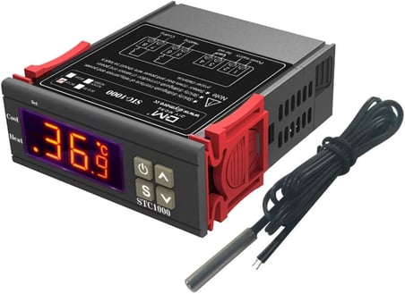 Termostat - Dijital Termostat - Kuluçka Termostatı - STC-1000 220V Dijital Termostat - STC-1000 Dijital Sıcaklık Kontrol Cihazı