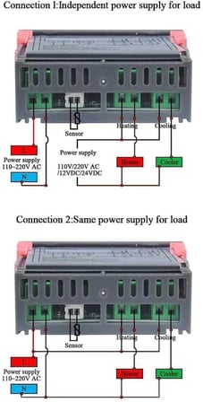 Termostat - Dijital Termostat - Kuluçka Termostatı - STC-1000 220V Dijital Termostat - STC-1000 Dijital Sıcaklık Kontrol Cihazı